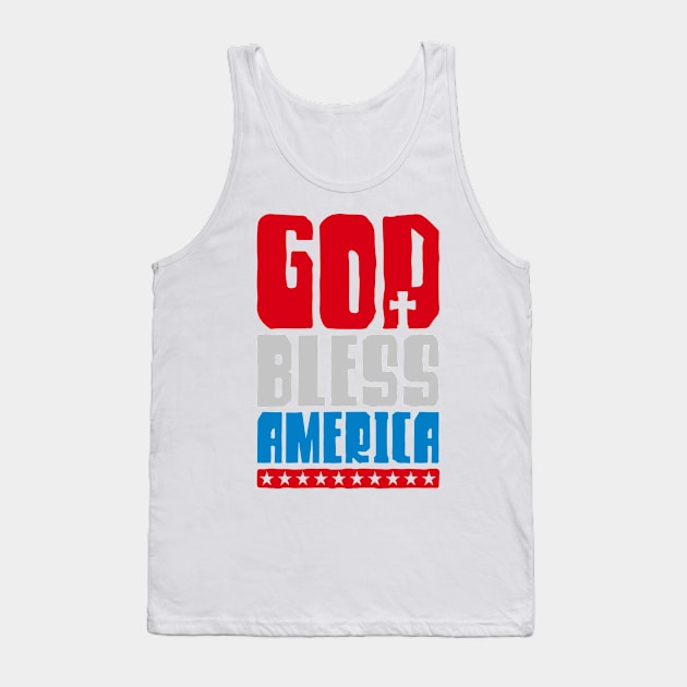 God Bless America Tank Top by Ombre Dreams